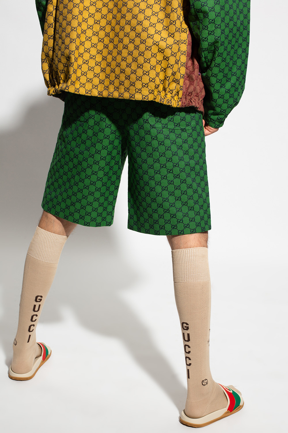 【2025年】高評価レビューアイテム特集 Shorts with Luxembourg SchaferandweinerShops - Gucci logo サーフィン・ボディボード
